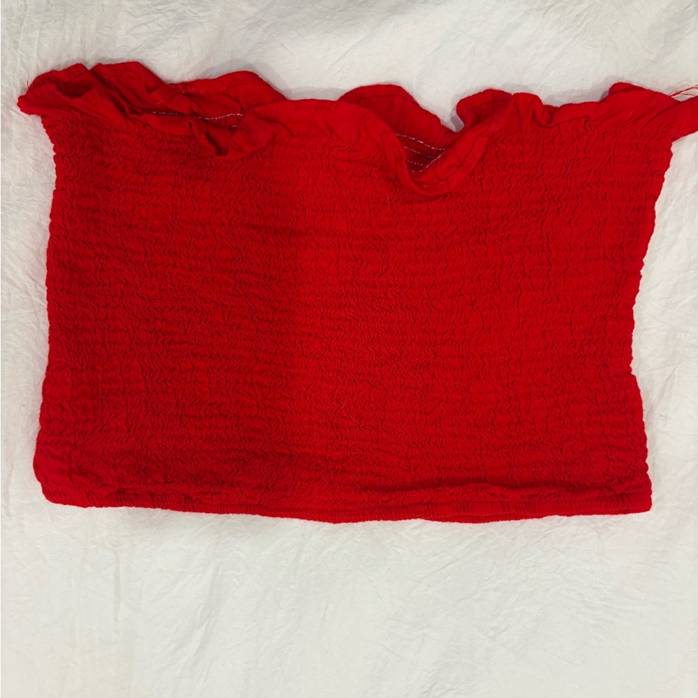 Chic Scarlet Crop Top for Women